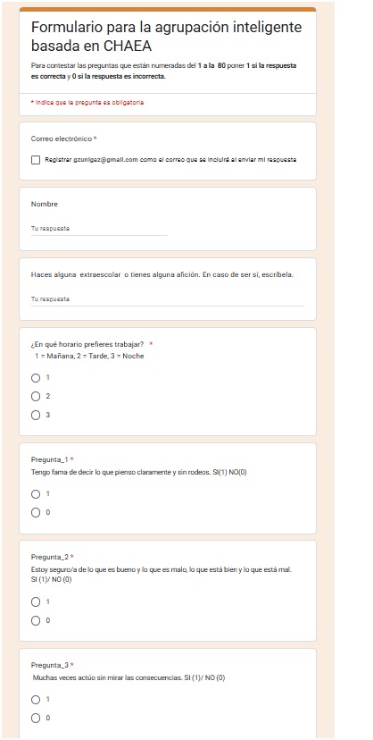 Formulario Google Forms